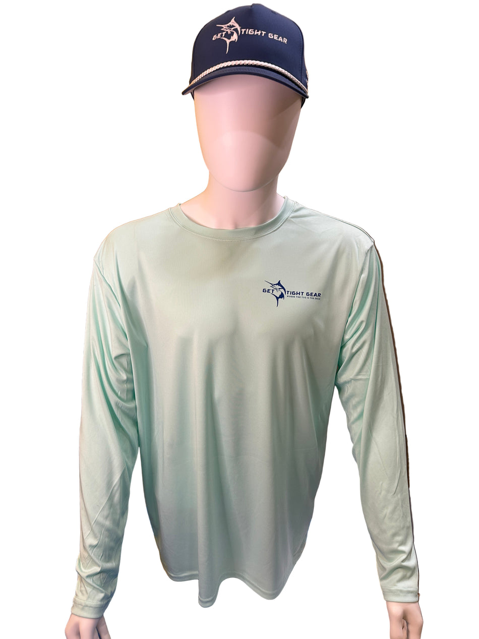 Get Tight Gear™ Florida Spiny Lobster Long Sleeve Performance Shirt – Seafoam (Unisex S–4XL)