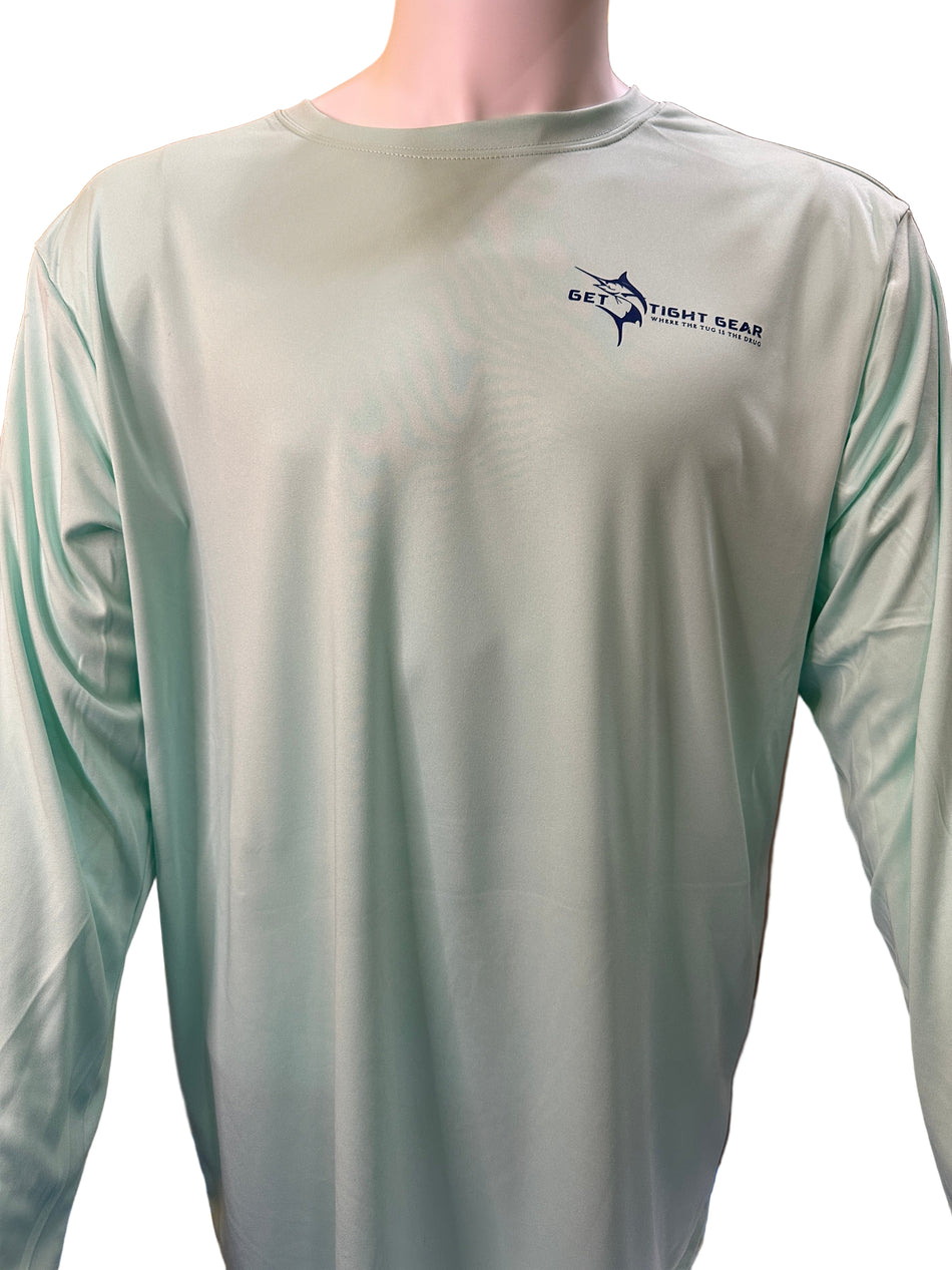 Get Tight Gear™ Florida Spiny Lobster Long Sleeve Performance Shirt – Seafoam (Unisex S–4XL)