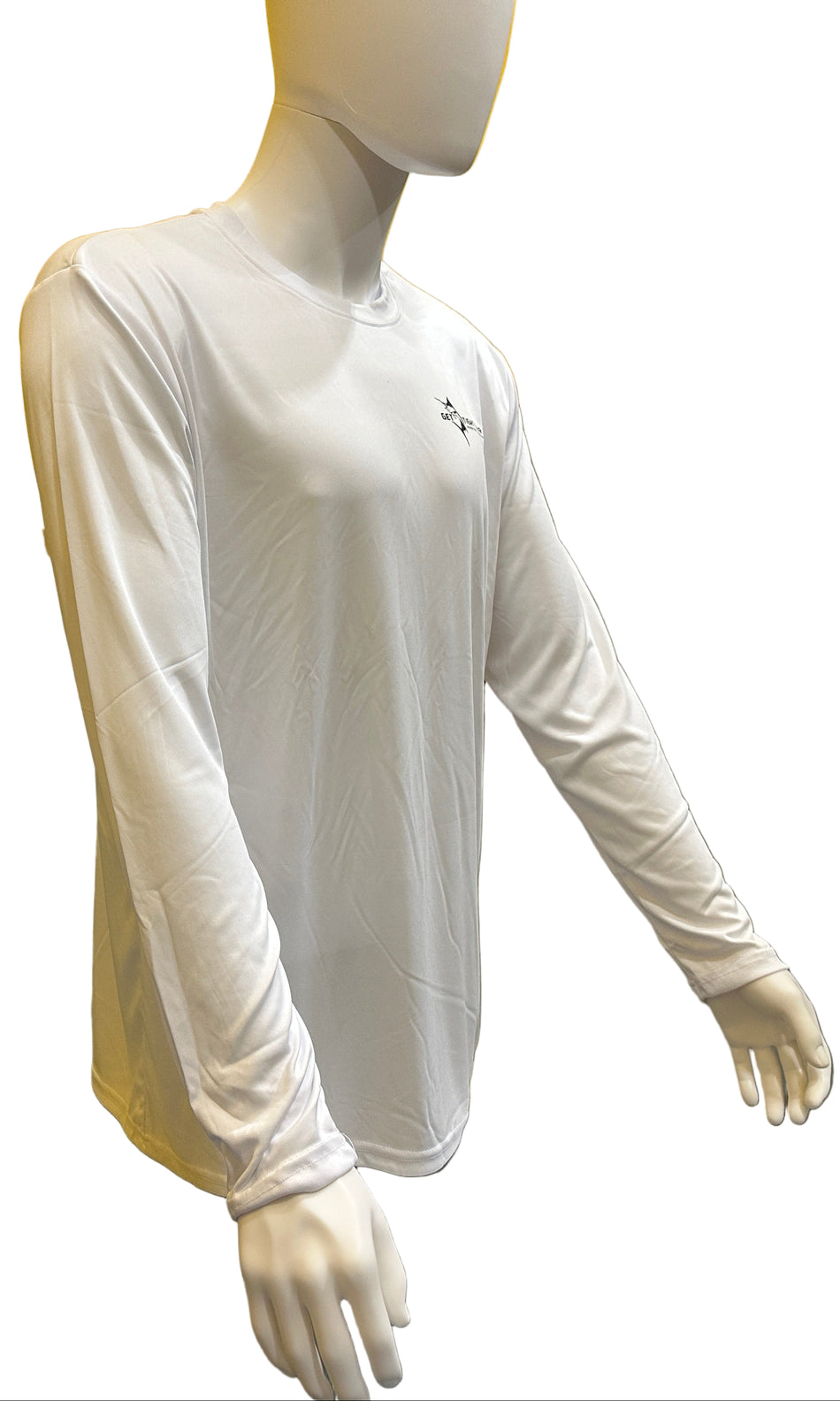 Get Tight Gear™ White Performance Long Sleeve Shirt – Marlin Graphic
