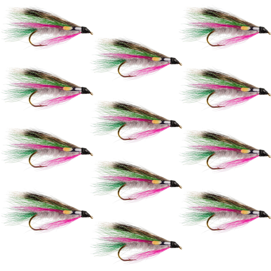 Little Rainbow Trout Classic Streamer Flies - Set of 12 - Hook Size 4
