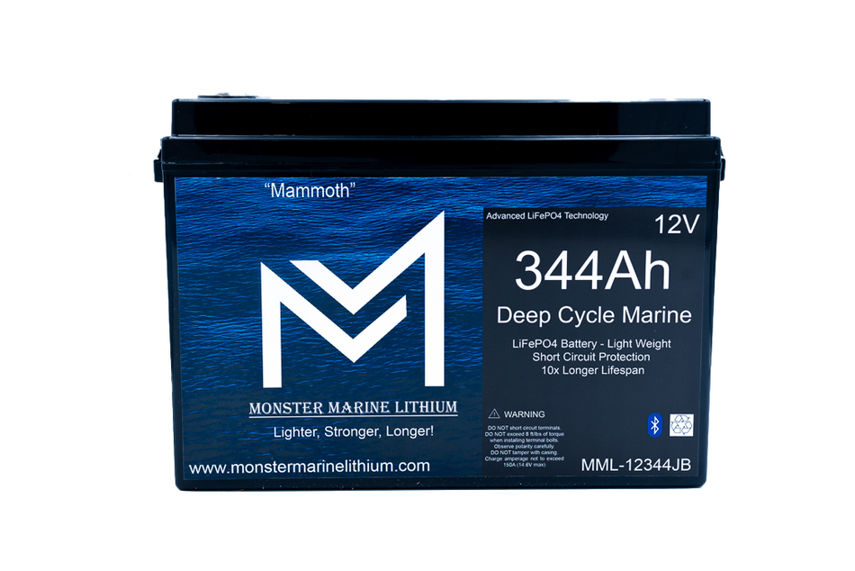 12v 344Ah Lithium Deep cycle MML-12344B Bluetooth