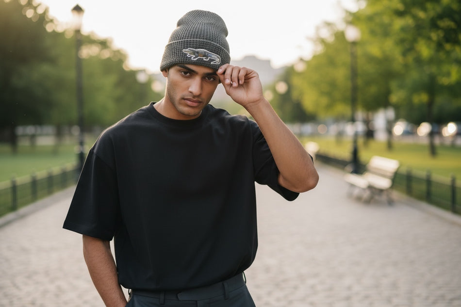 Get Tight Gear Waffle Beanie – Charcoal – Alligator