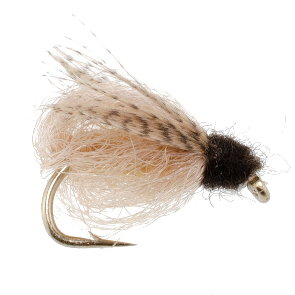 LaFontaine Tan Deep Sparkle Caddis Pupa - 1 Dozen Flies Hook Size 16