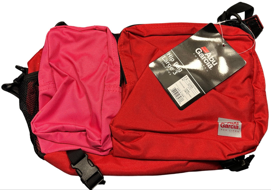 Abu Garcia Hip Bag Large 3 – Red x Pink - Get Tight Gear