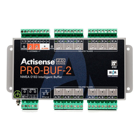 Actisense PRO NMEA 0183 Buffer - 2 OPTO Inputs, 12 ISO - Drive Outputs, Serial Port, Ethernet Port, Pluggable Screw Terminal - Get Tight Gear