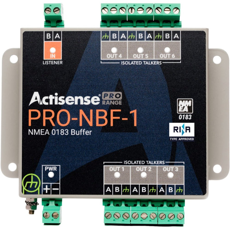 Actisense PRO NMEA Buffer - 1 OPTO Input, 6 ISO - Drive Outputs, Serial Port, Pluggable Screw Terminals - Get Tight Gear