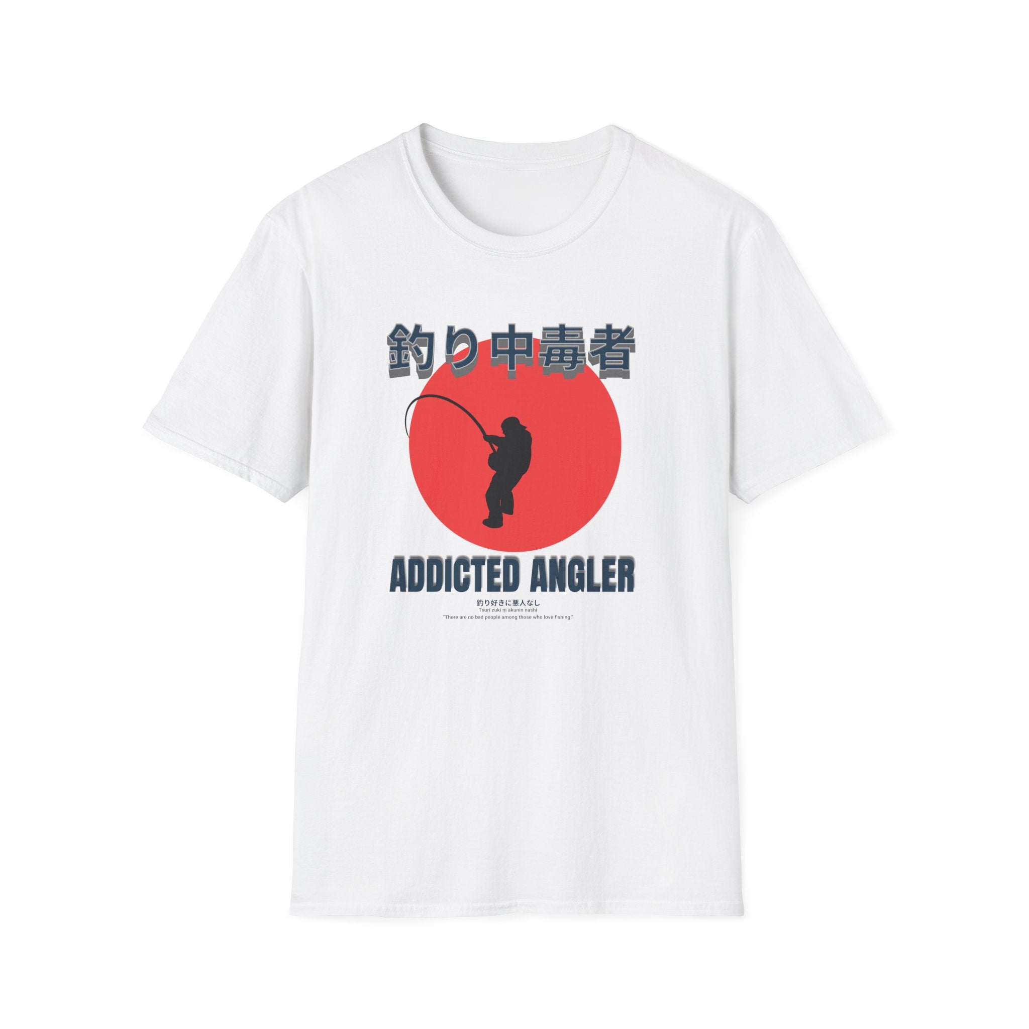 Addicted Angler Unisex Softstyle T-Shirt – Perfect Gift for Fishing Enthusiasts - Get Tight Gear