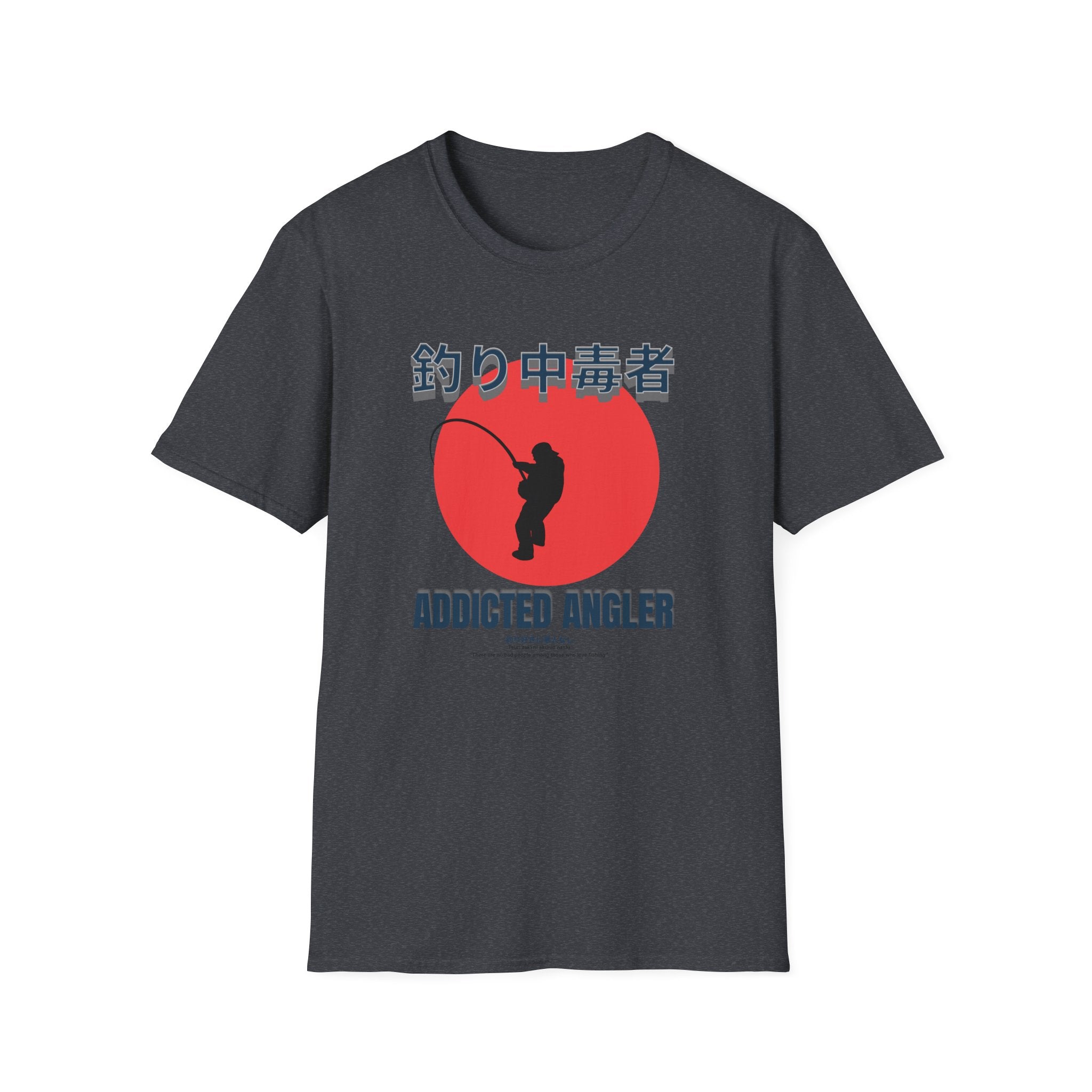 Addicted Angler Unisex Softstyle T-Shirt – Perfect Gift for Fishing Enthusiasts - Get Tight Gear