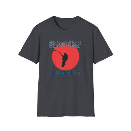 Addicted Angler Unisex Softstyle T-Shirt – Perfect Gift for Fishing Enthusiasts - Get Tight Gear