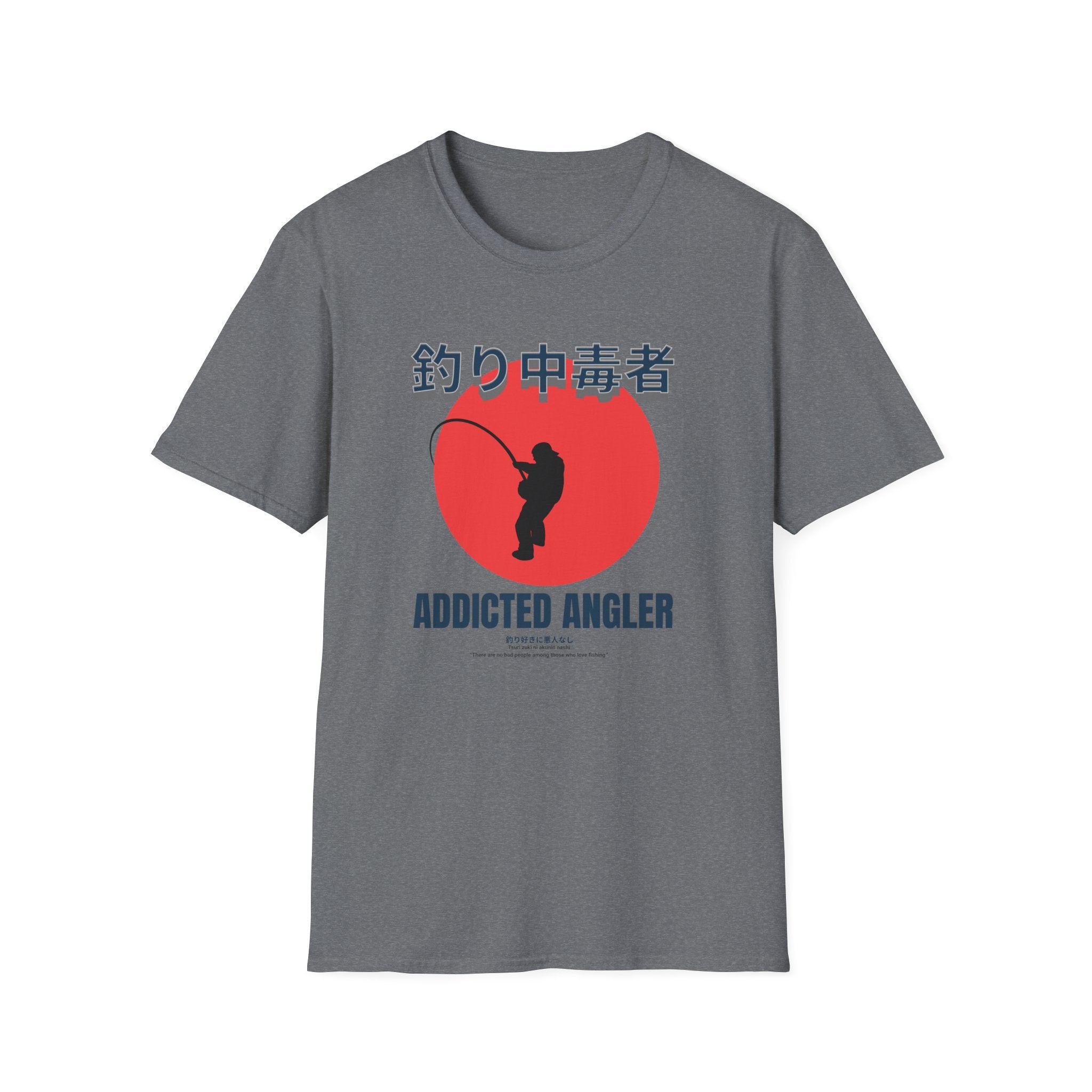 Addicted Angler Unisex Softstyle T-Shirt – Perfect Gift for Fishing Enthusiasts - Get Tight Gear