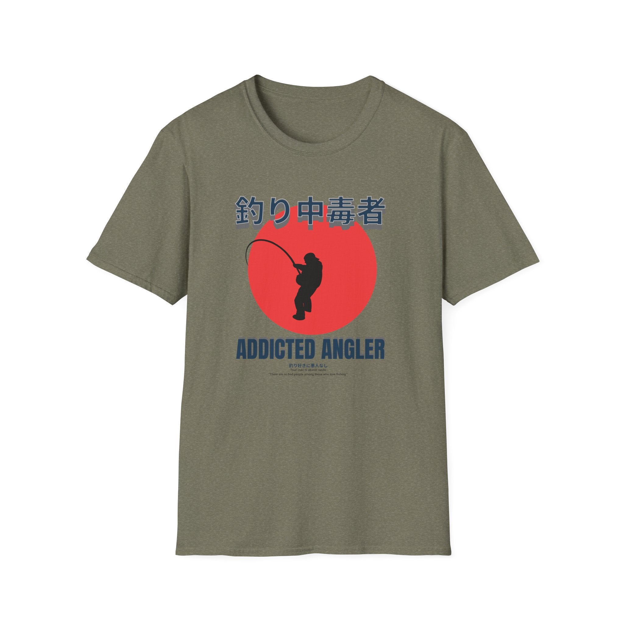 Addicted Angler Unisex Softstyle T-Shirt – Perfect Gift for Fishing Enthusiasts - Get Tight Gear