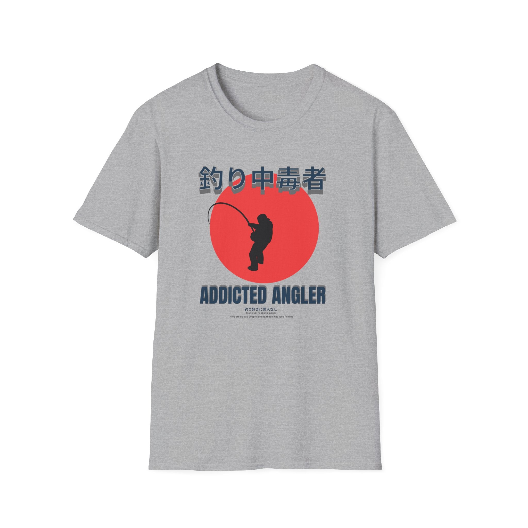 Addicted Angler Unisex Softstyle T-Shirt – Perfect Gift for Fishing Enthusiasts - Get Tight Gear