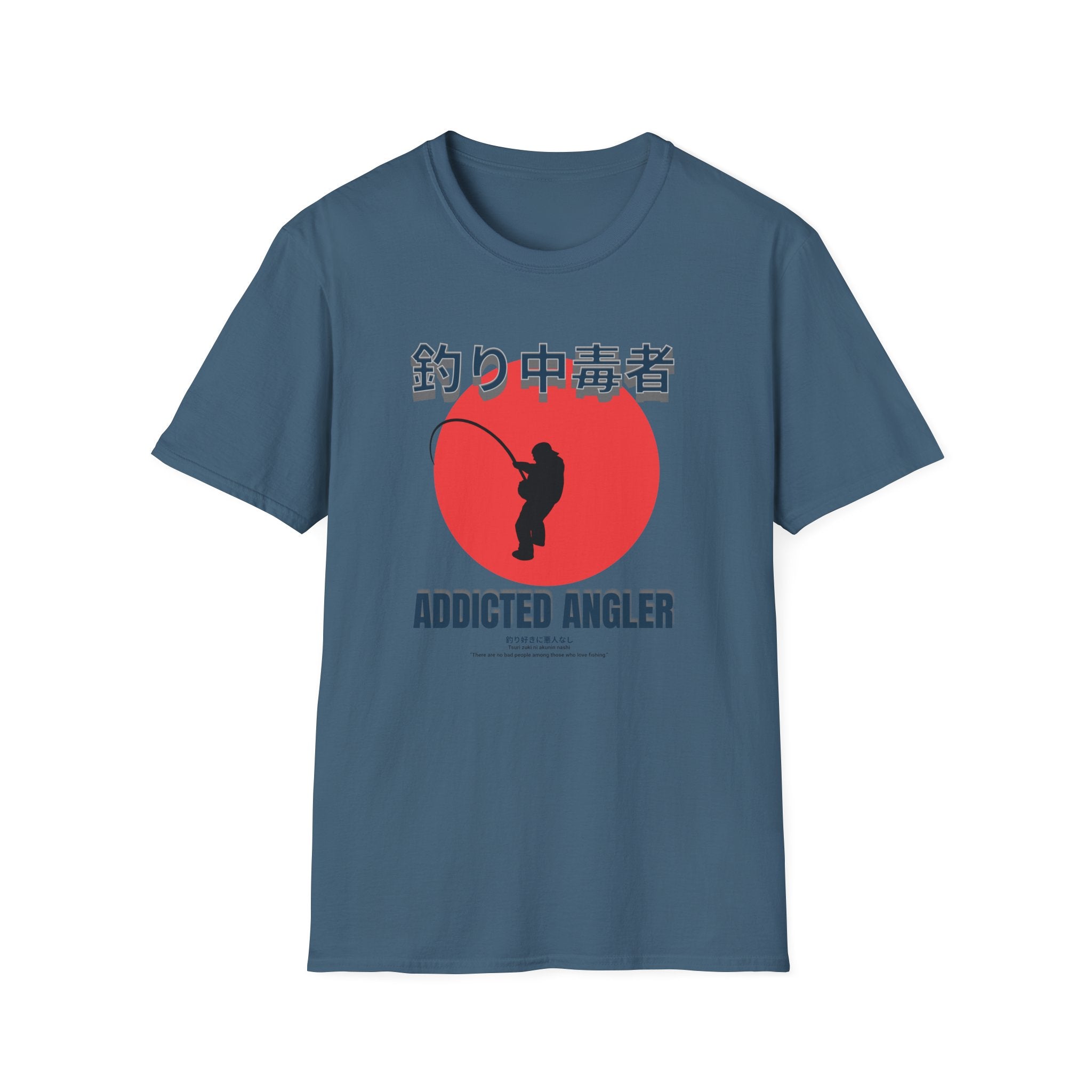 Addicted Angler Unisex Softstyle T-Shirt – Perfect Gift for Fishing Enthusiasts - Get Tight Gear