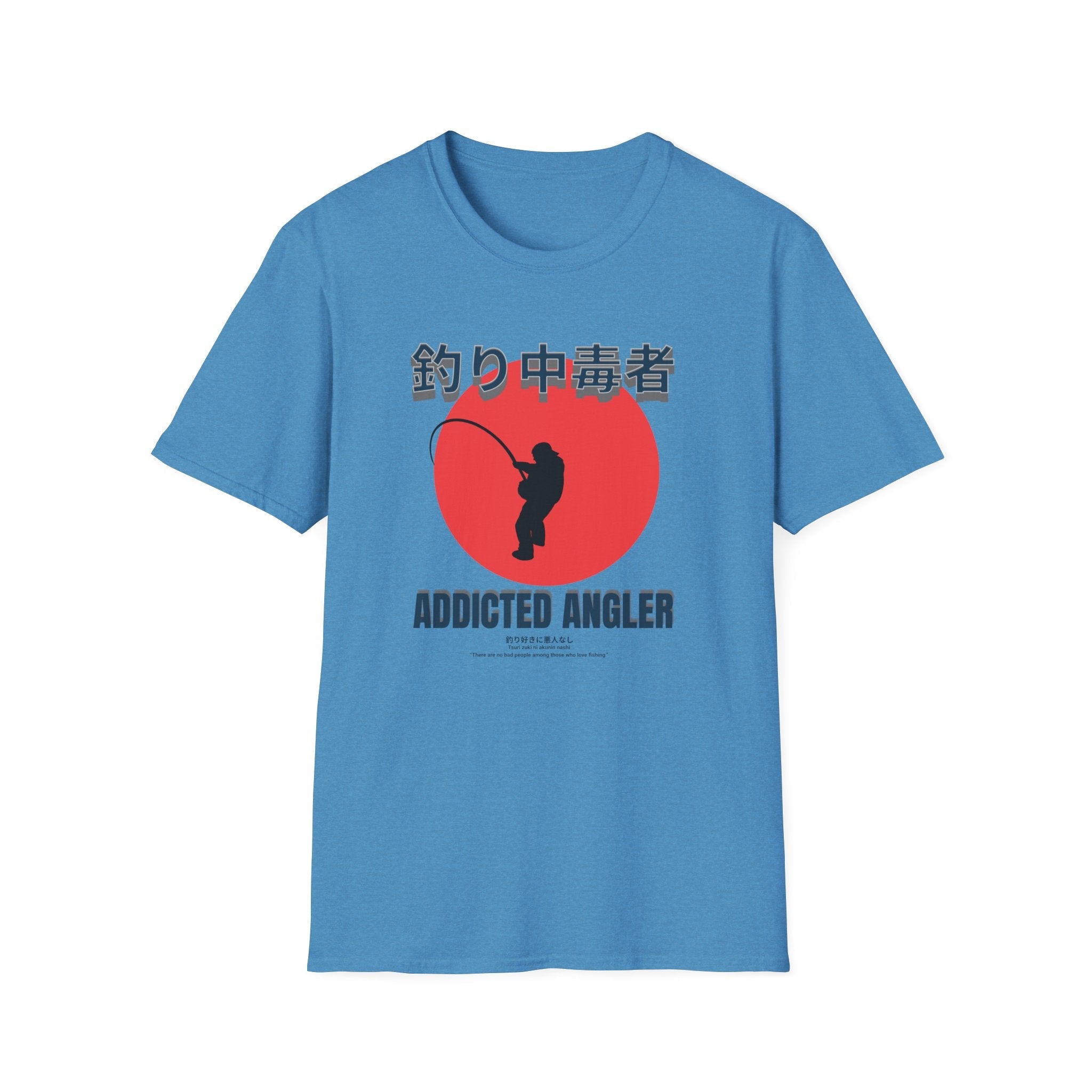 Addicted Angler Unisex Softstyle T-Shirt – Perfect Gift for Fishing Enthusiasts - Get Tight Gear