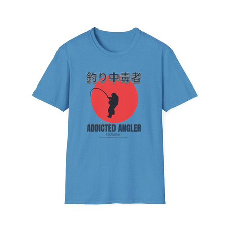 Addicted Angler Unisex Softstyle T-Shirt – Perfect Gift for Fishing Enthusiasts - Get Tight Gear
