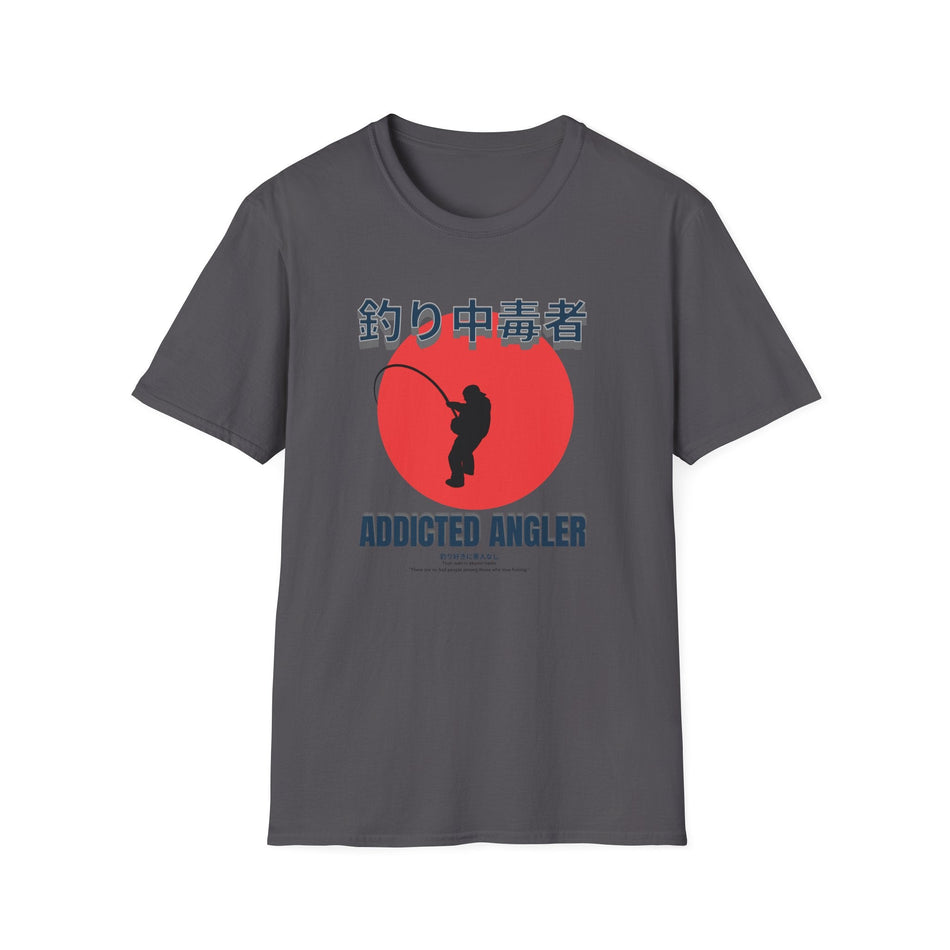 Addicted Angler Unisex Softstyle T-Shirt – Perfect Gift for Fishing Enthusiasts - Get Tight Gear
