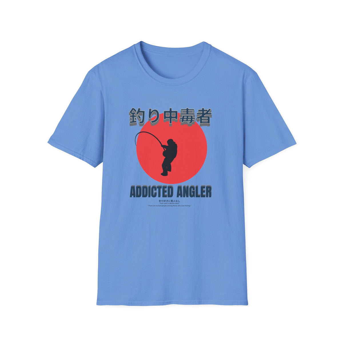 Addicted Angler Unisex Softstyle T-Shirt – Perfect Gift for Fishing Enthusiasts - Get Tight Gear