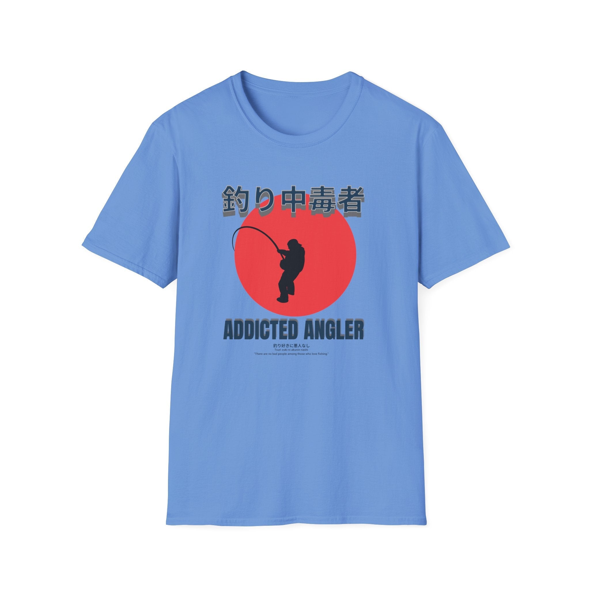 Addicted Angler Unisex Softstyle T-Shirt – Perfect Gift for Fishing Enthusiasts - Get Tight Gear