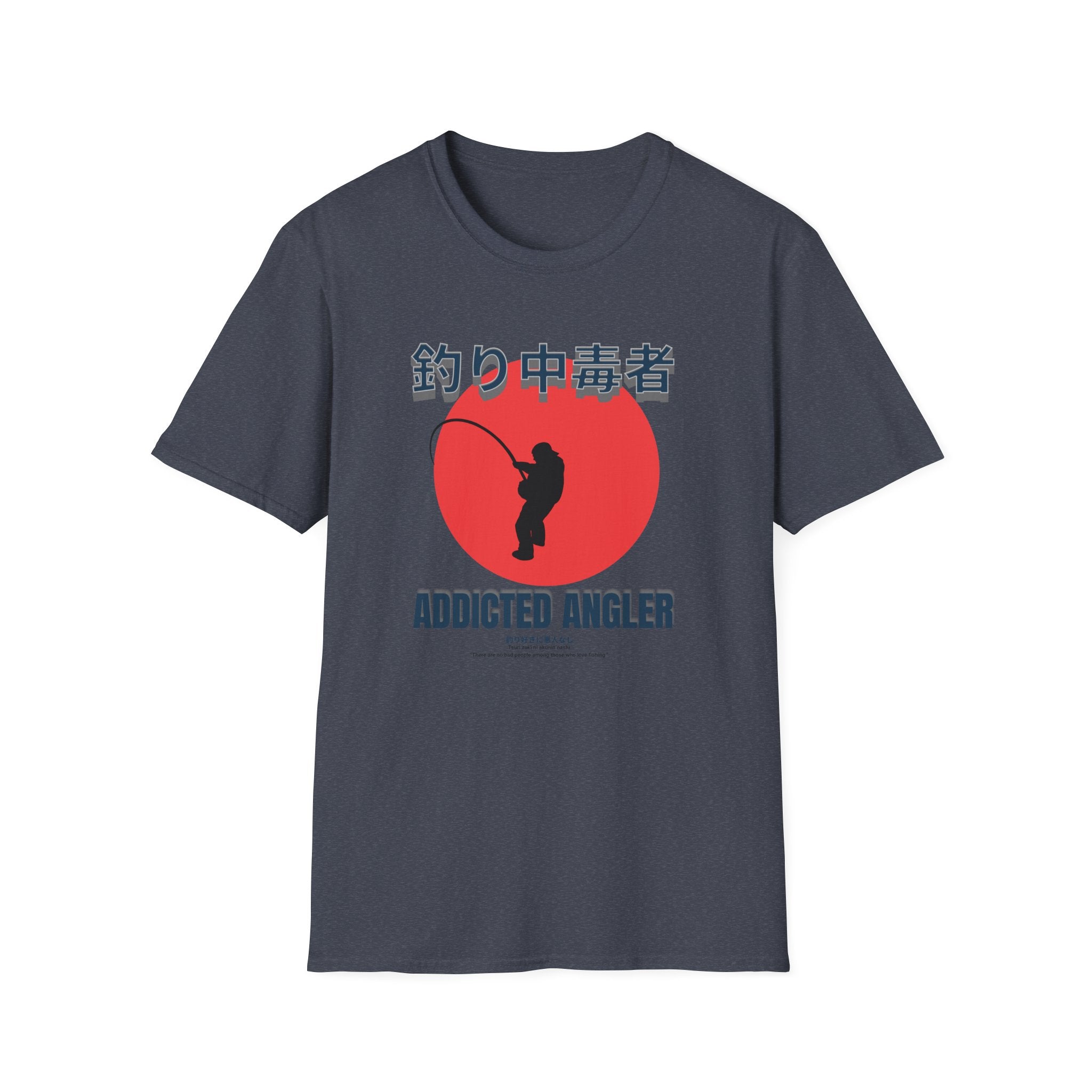 Addicted Angler Unisex Softstyle T-Shirt – Perfect Gift for Fishing Enthusiasts - Get Tight Gear
