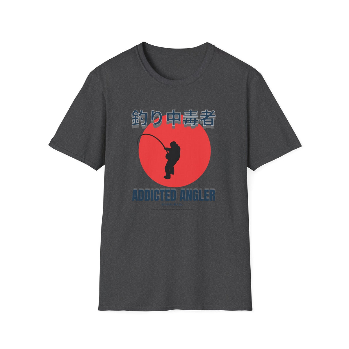Addicted Angler Unisex Softstyle T-Shirt – Perfect Gift for Fishing Enthusiasts - Get Tight Gear