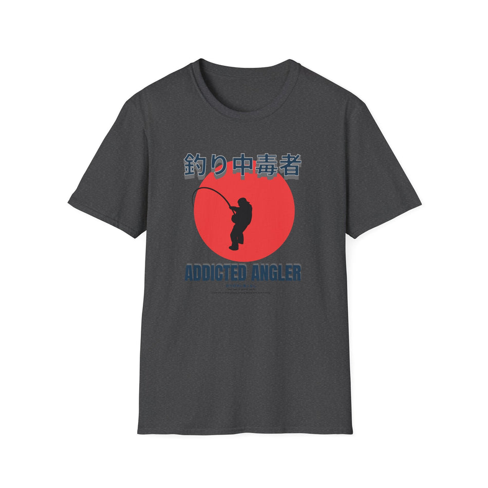 Addicted Angler Unisex Softstyle T-Shirt – Perfect Gift for Fishing Enthusiasts - Get Tight Gear