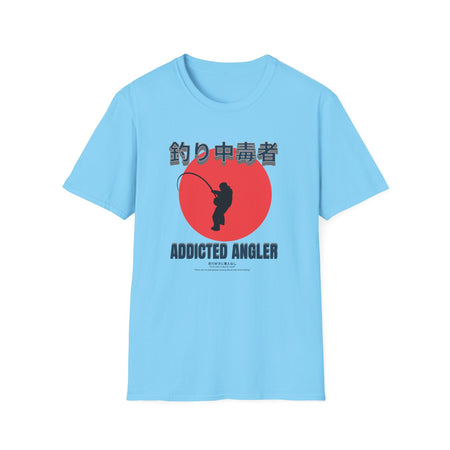 Addicted Angler Unisex Softstyle T-Shirt – Perfect Gift for Fishing Enthusiasts - Get Tight Gear