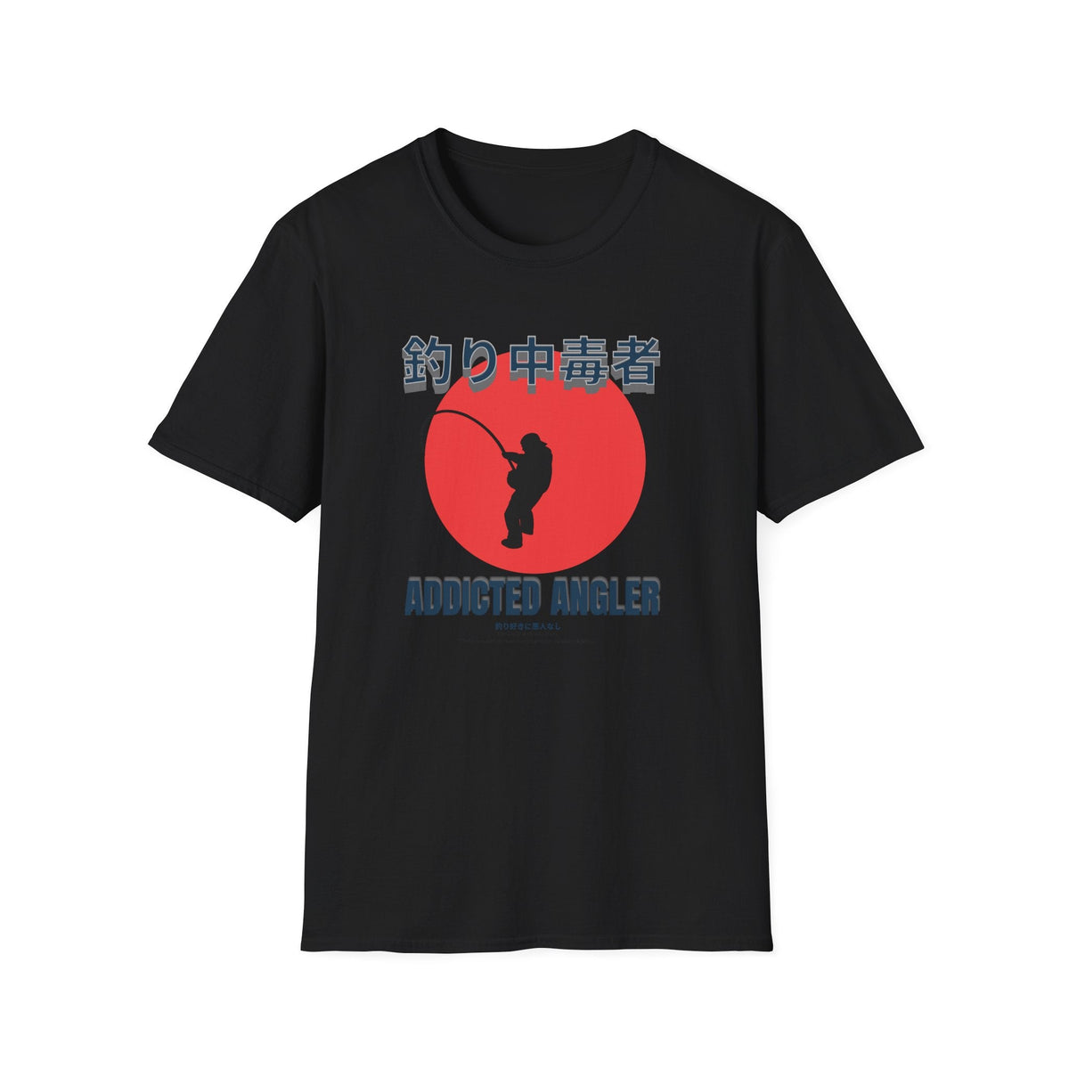 Addicted Angler Unisex Softstyle T-Shirt – Perfect Gift for Fishing Enthusiasts - Get Tight Gear