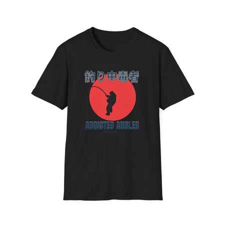 Addicted Angler Unisex Softstyle T-Shirt – Perfect Gift for Fishing Enthusiasts - Get Tight Gear