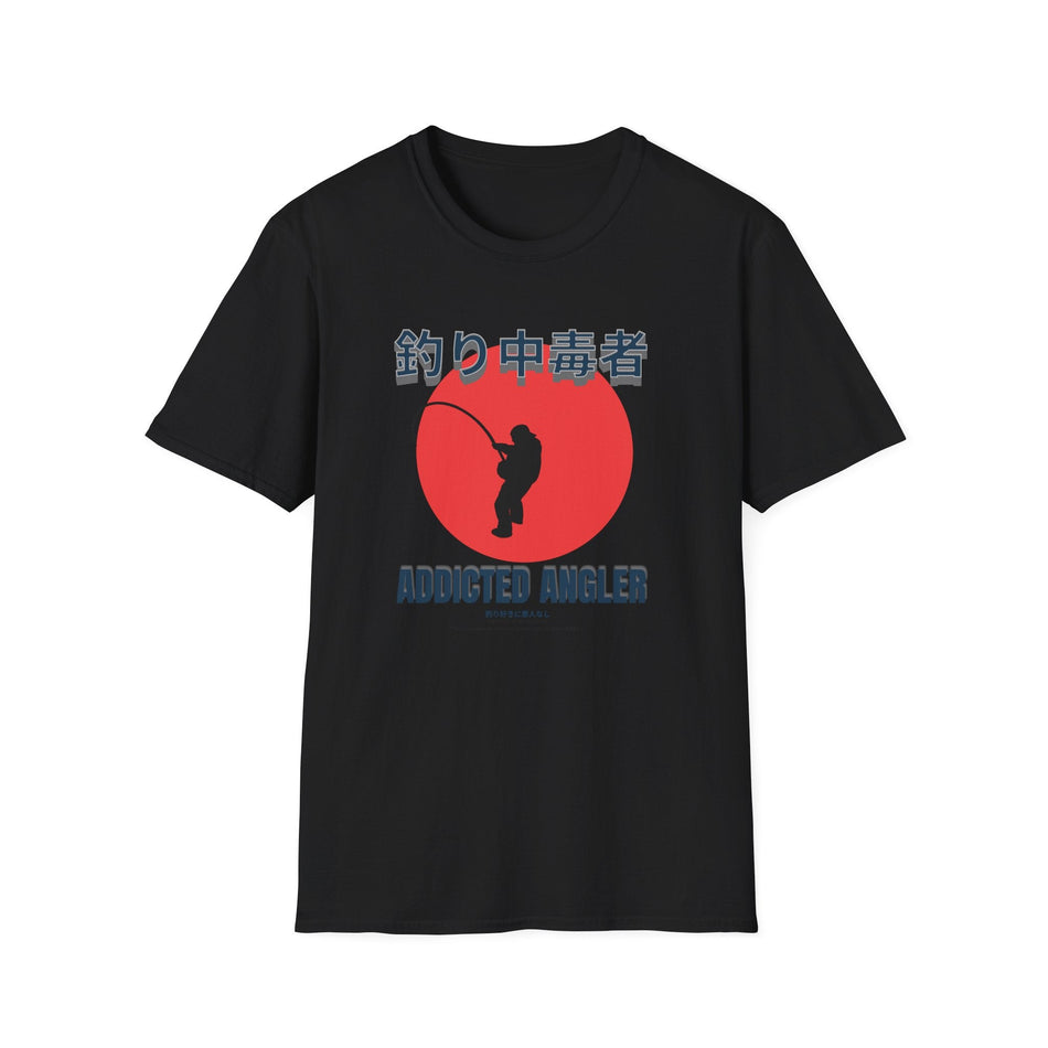 Addicted Angler Unisex Softstyle T-Shirt – Perfect Gift for Fishing Enthusiasts - Get Tight Gear