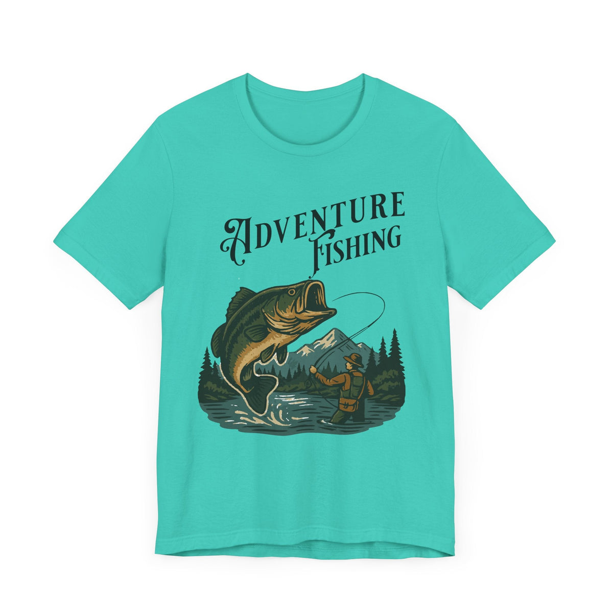 Adventure Fishing Unisex Jersey Tee - Perfect for Outdoor Enthusiasts - Get Tight Gear