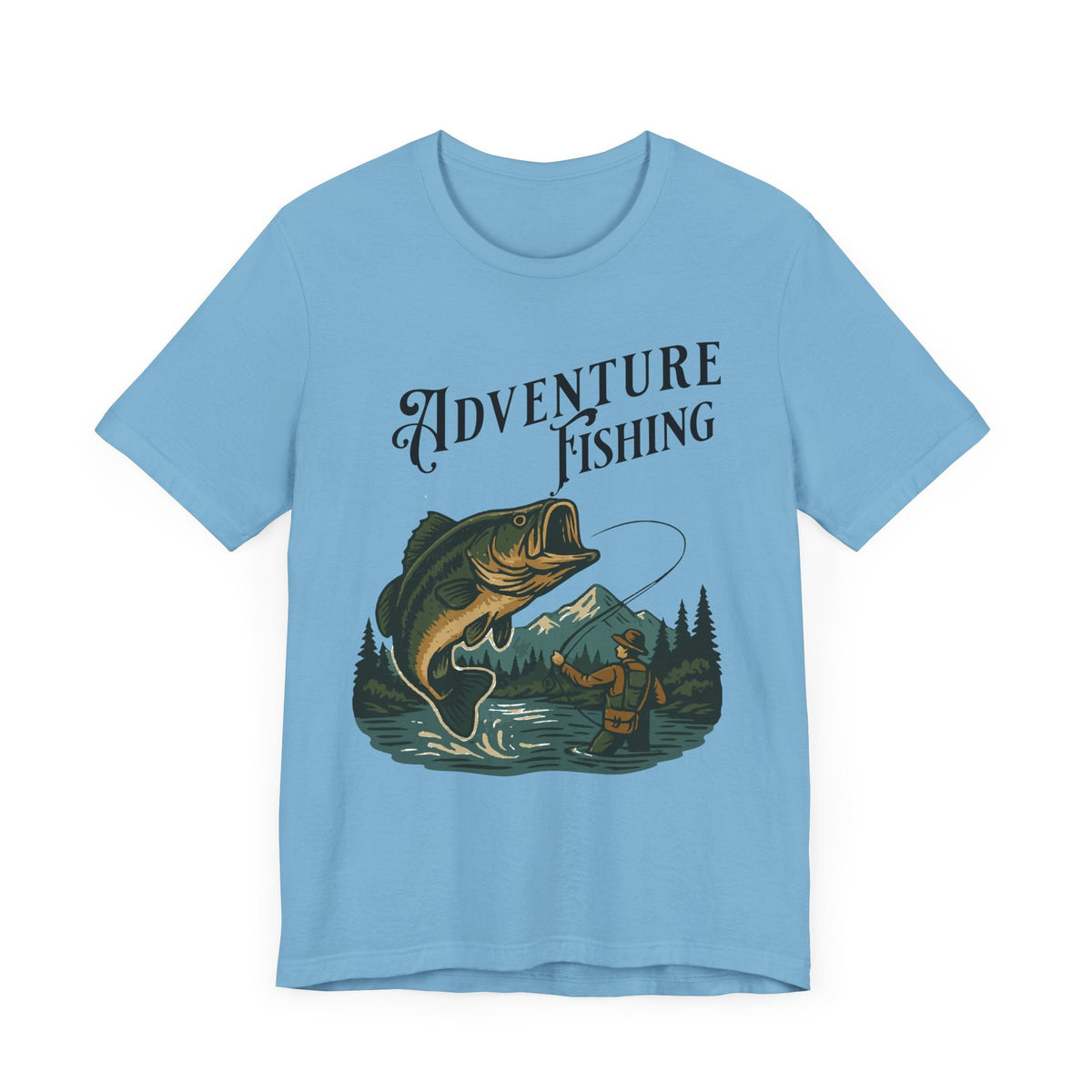 Adventure Fishing Unisex Jersey Tee - Perfect for Outdoor Enthusiasts - Get Tight Gear