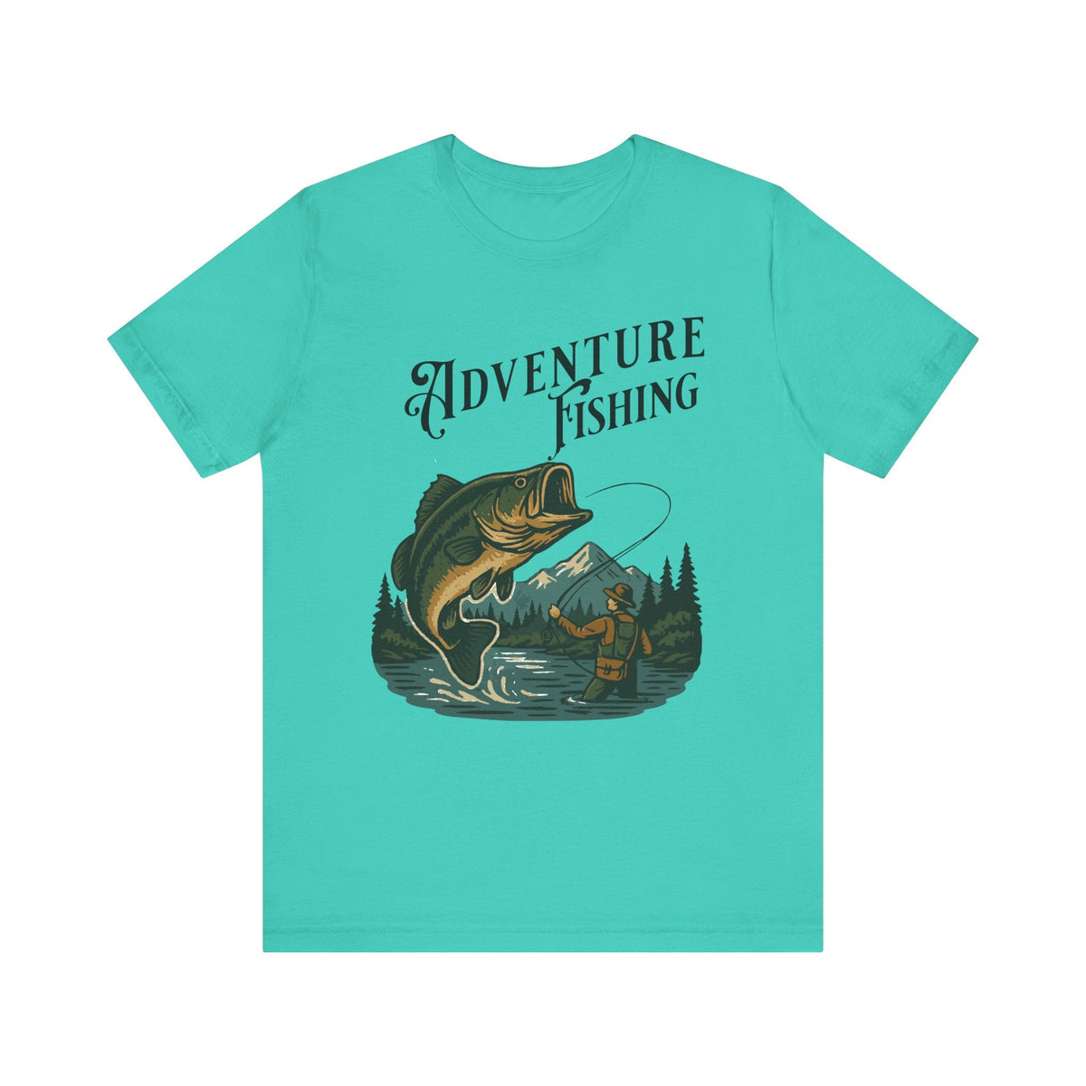 Adventure Fishing Unisex Jersey Tee - Perfect for Outdoor Enthusiasts - Get Tight Gear