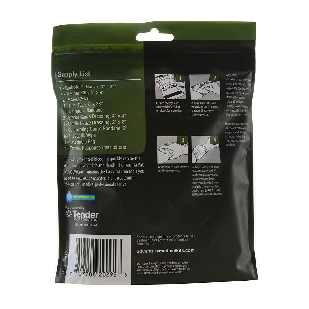 Adventure Medical Trauma Pak w/QuikClot - Get Tight Gear