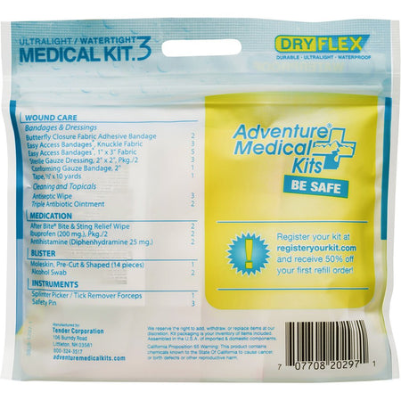 Adventure Medical Ultralight/Watertight .3 vo First Aid Kit - Get Tight Gear