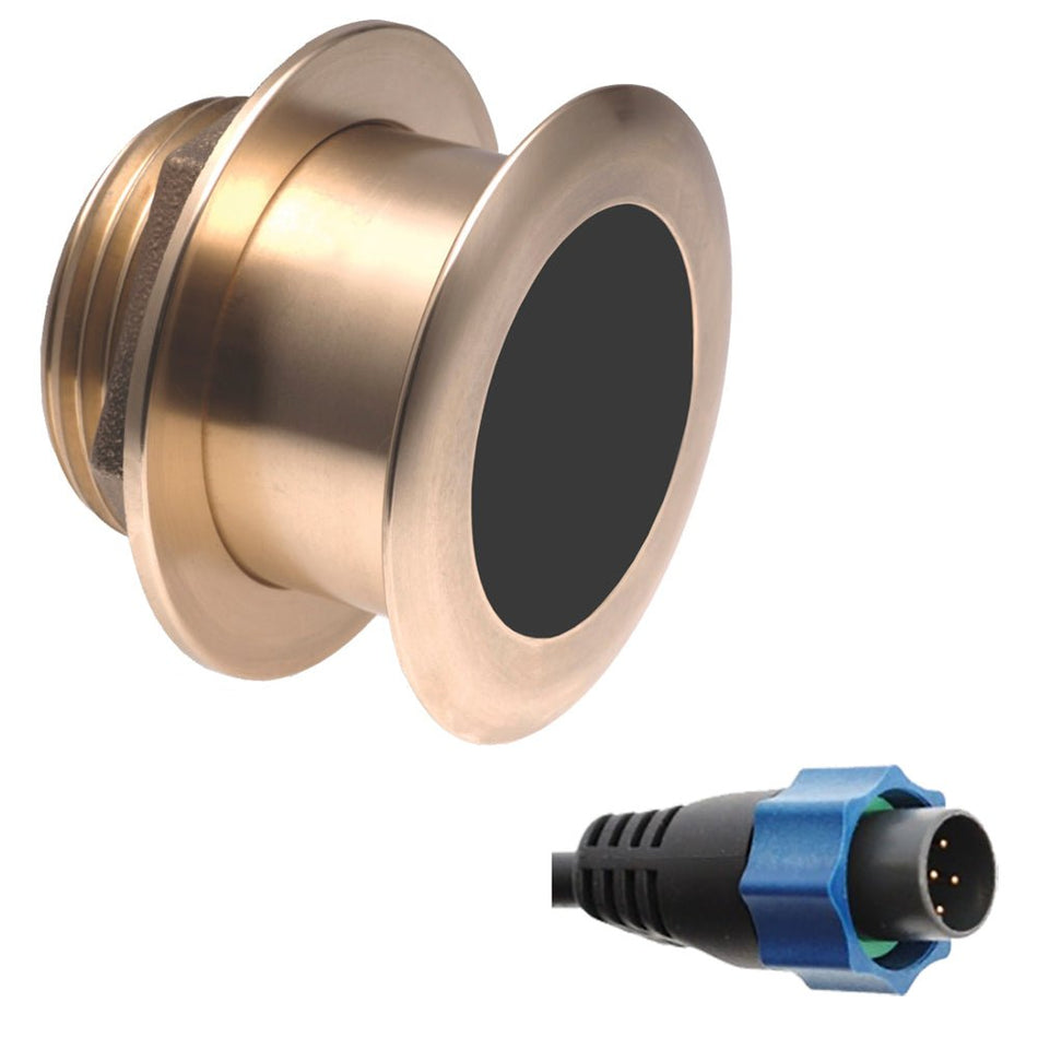 Airmar B164 1kW 0 Thru - Hull Transducer for Simrad w/Blue Connector - Get Tight Gear