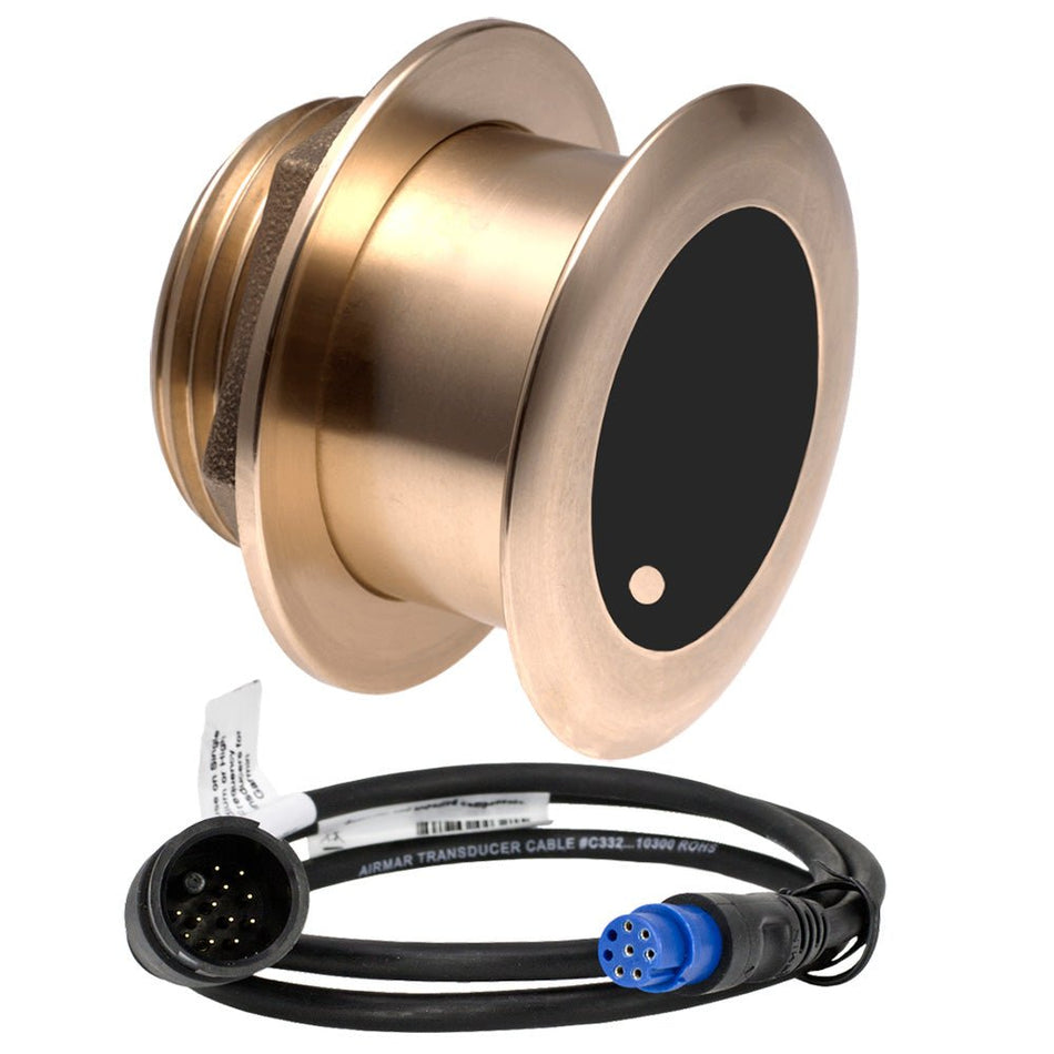 Airmar B175MW Med Ultra Wide 1kW, 20 Chirp Thru - Hull Transducer f/8 - Pin Garmin - Get Tight Gear
