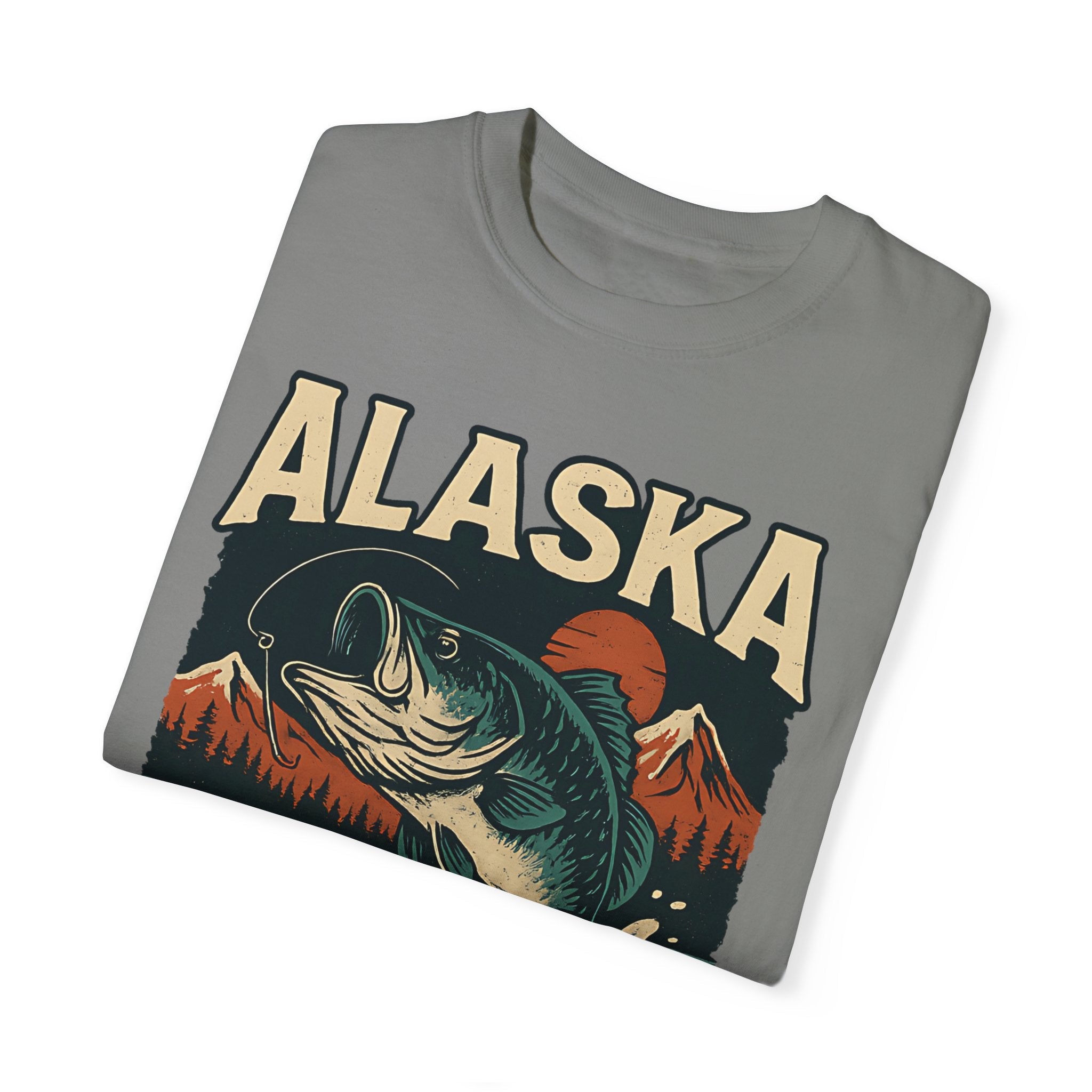 Alaska Fishing Unisex Garment - Dyed T-shirt - Adventure & Nature Lover Tee - Get Tight Gear