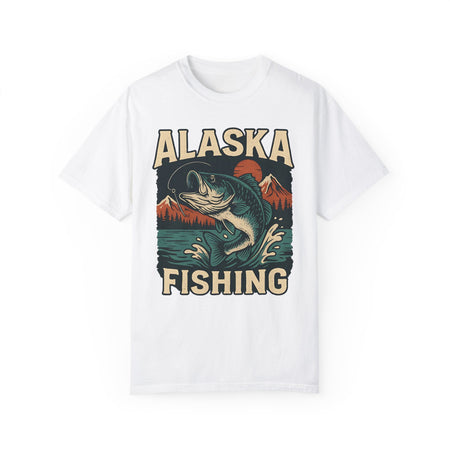 Alaska Fishing Unisex Garment - Dyed T-shirt - Adventure & Nature Lover Tee - Get Tight Gear