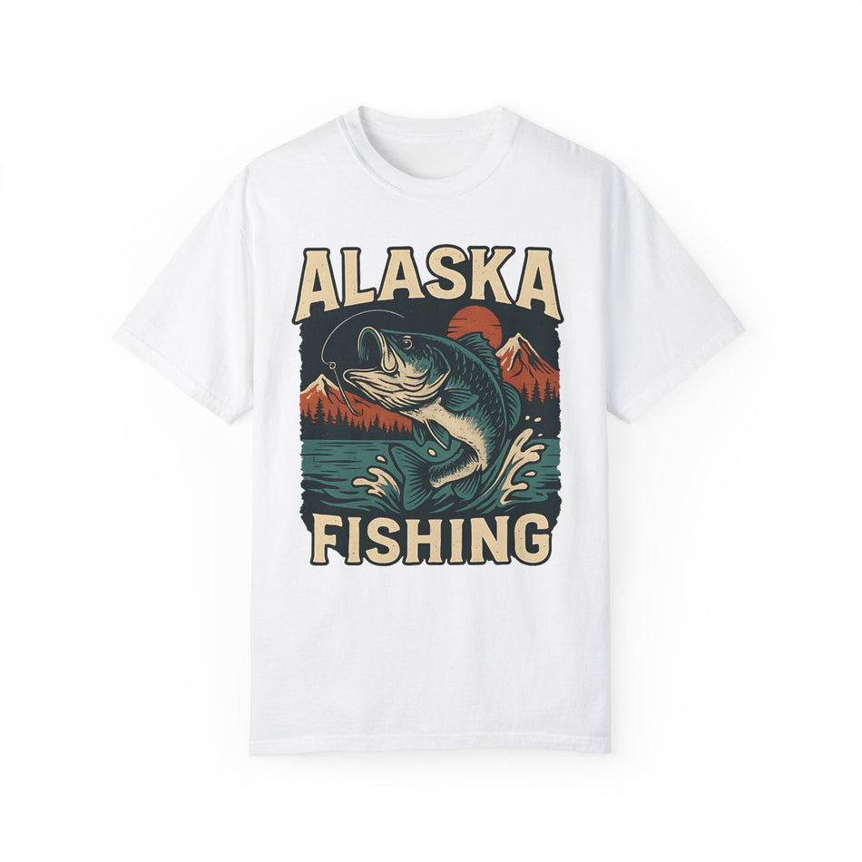 Alaska Fishing Unisex Garment - Dyed T-shirt - Adventure & Nature Lover Tee - Get Tight Gear