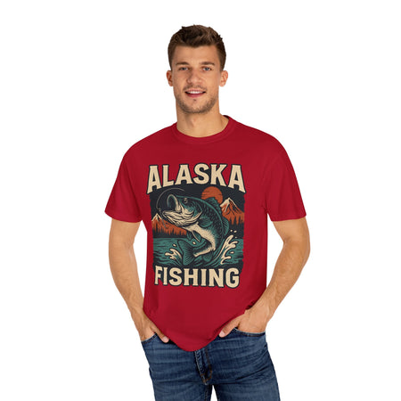 Alaska Fishing Unisex Garment - Dyed T-shirt - Adventure & Nature Lover Tee - Get Tight Gear