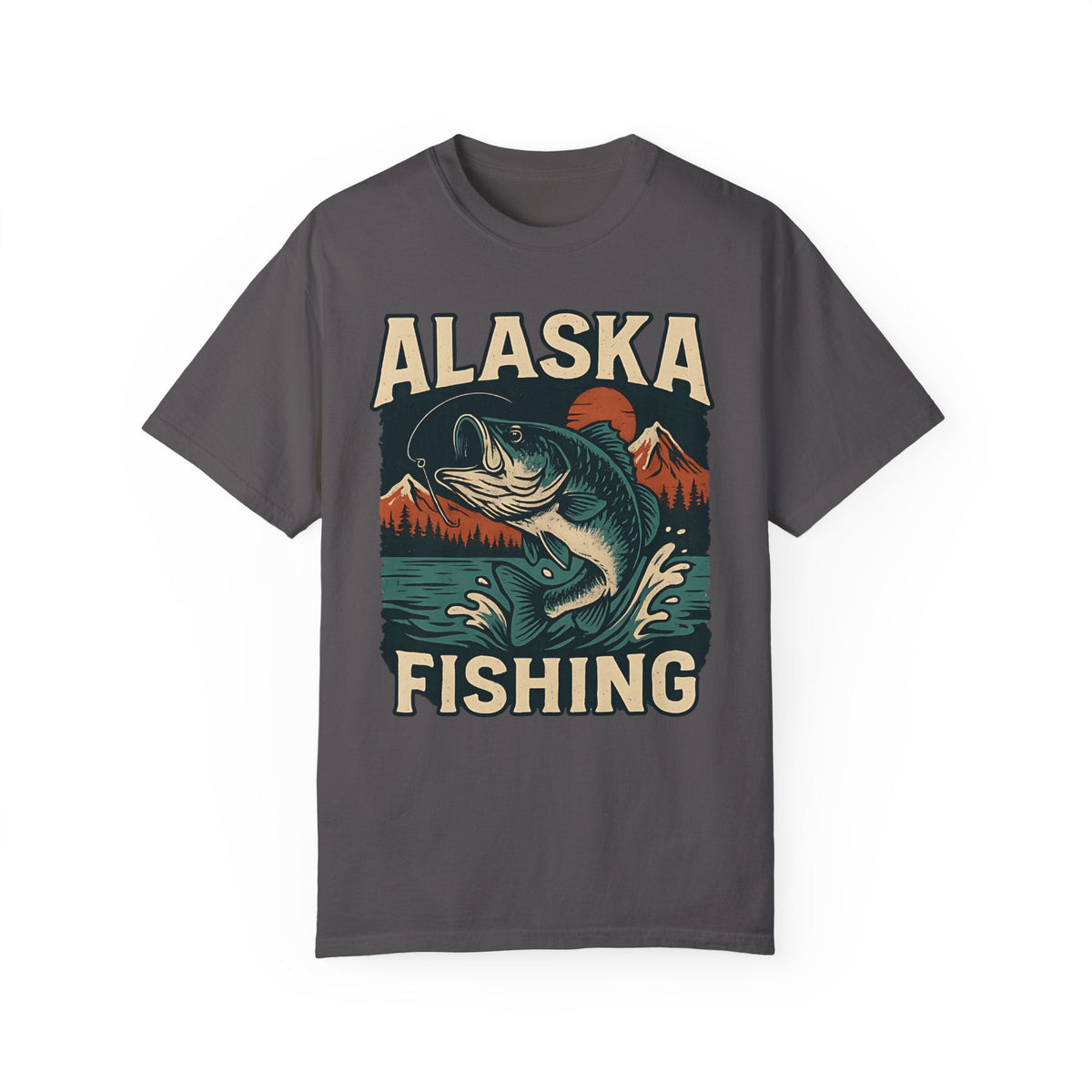 Alaska Fishing Unisex Garment - Dyed T-shirt - Adventure & Nature Lover Tee - Get Tight Gear