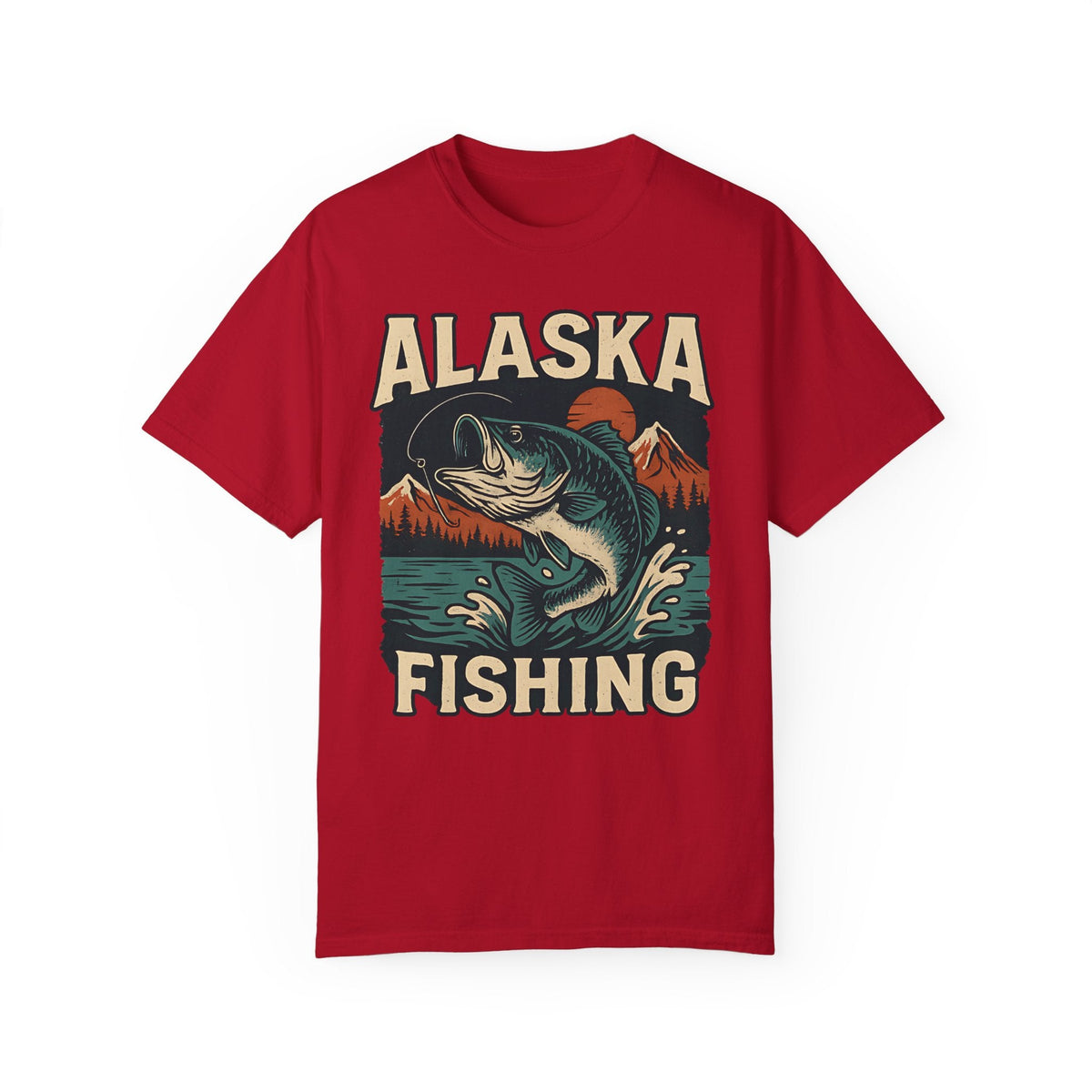 Alaska Fishing Unisex Garment - Dyed T-shirt - Adventure & Nature Lover Tee - Get Tight Gear