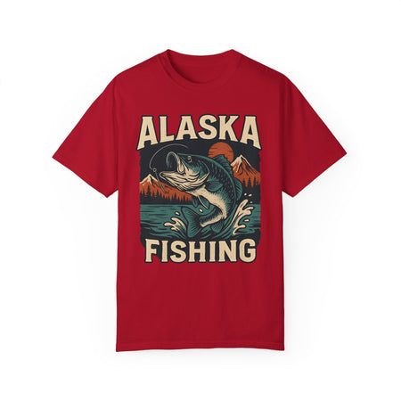 Alaska Fishing Unisex Garment - Dyed T-shirt - Adventure & Nature Lover Tee - Get Tight Gear