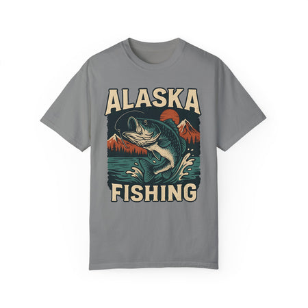 Alaska Fishing Unisex Garment - Dyed T-shirt - Adventure & Nature Lover Tee - Get Tight Gear