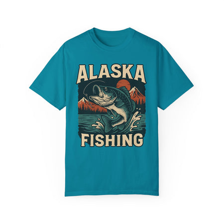 Alaska Fishing Unisex Garment - Dyed T-shirt - Adventure & Nature Lover Tee - Get Tight Gear