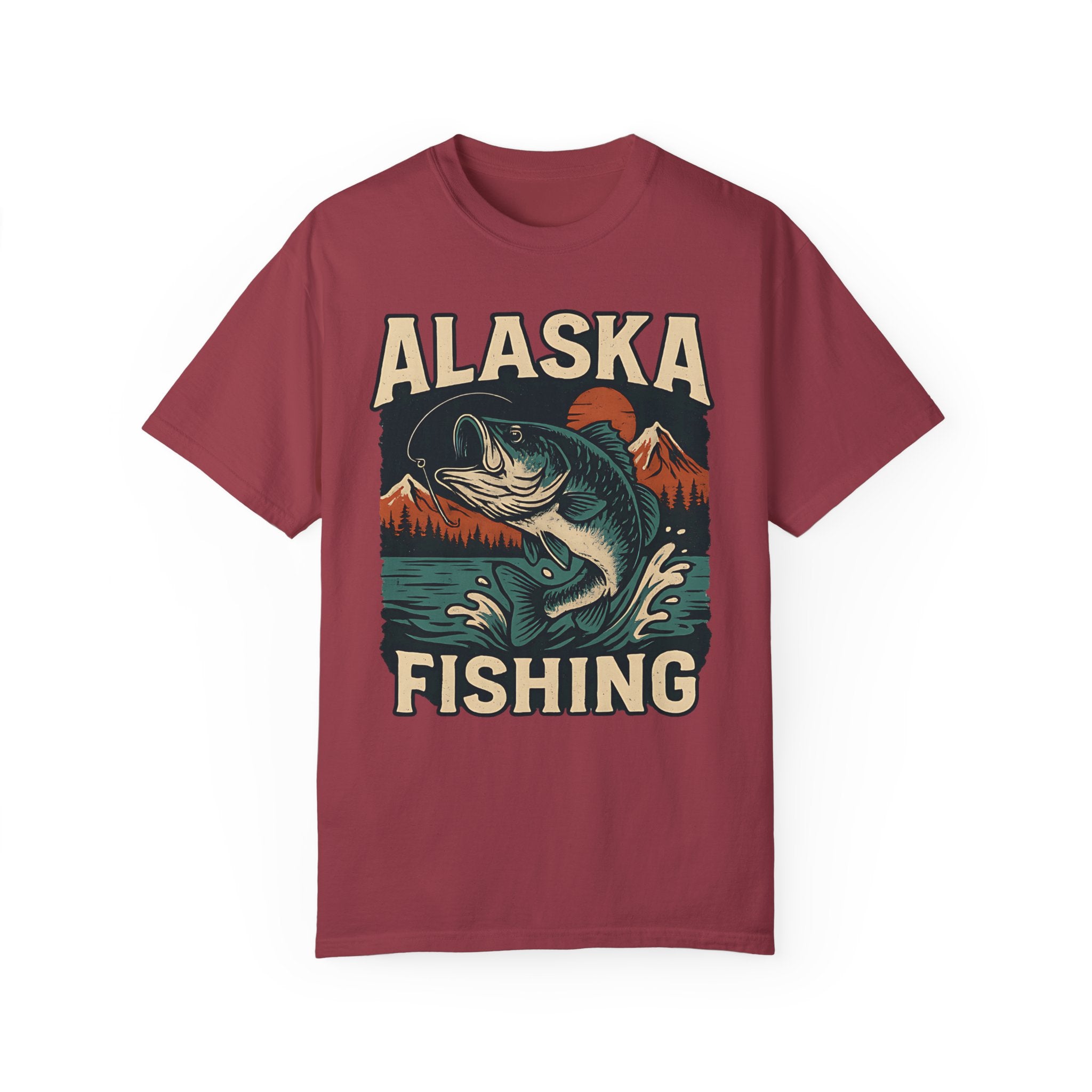 Alaska Fishing Unisex Garment - Dyed T-shirt - Adventure & Nature Lover Tee - Get Tight Gear