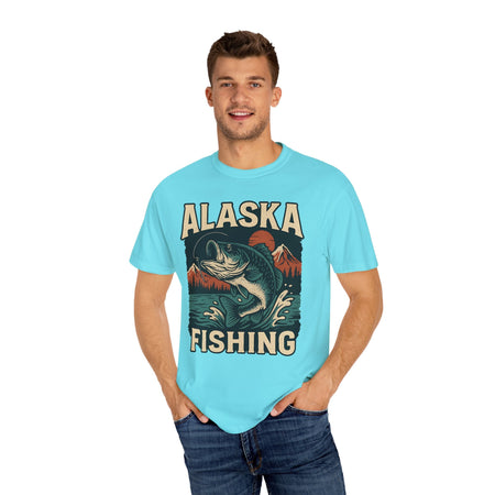 Alaska Fishing Unisex Garment - Dyed T-shirt - Adventure & Nature Lover Tee - Get Tight Gear