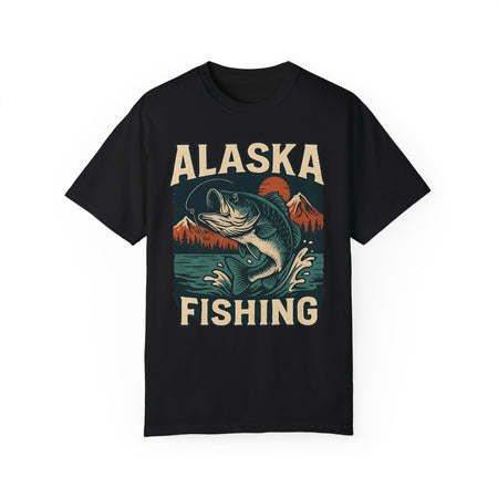 Alaska Fishing Unisex Garment - Dyed T-shirt - Adventure & Nature Lover Tee - Get Tight Gear