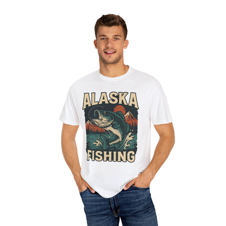 Alaska Fishing Unisex Garment - Dyed T-shirt - Adventure & Nature Lover Tee - Get Tight Gear