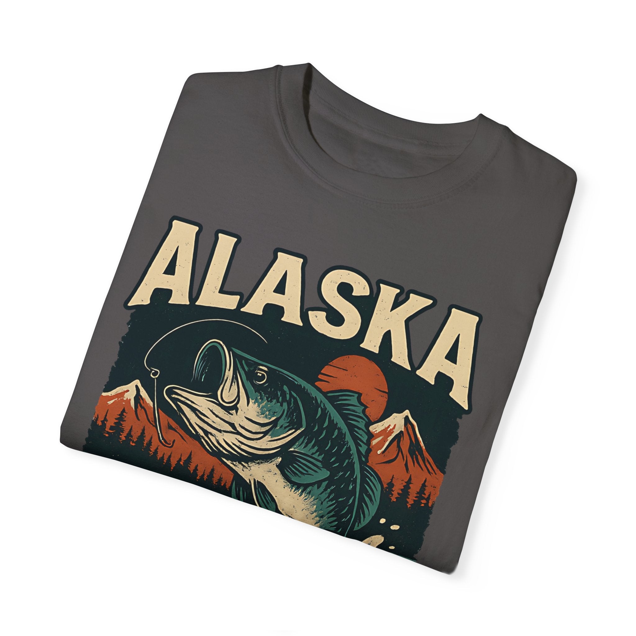 Alaska Fishing Unisex Garment - Dyed T-shirt - Adventure & Nature Lover Tee - Get Tight Gear